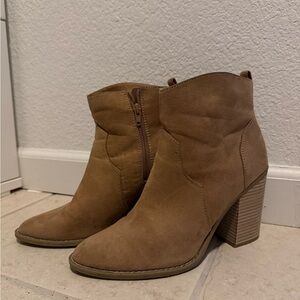Express Brown Ankle Booties
